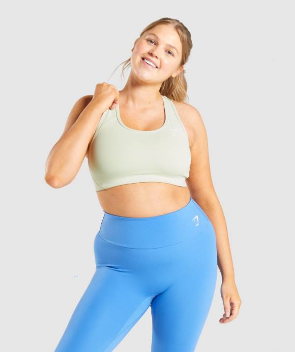 Damske Športové Podprsenky Gymshark Essential Racer Back Svetlo Zelene | GN5204137
